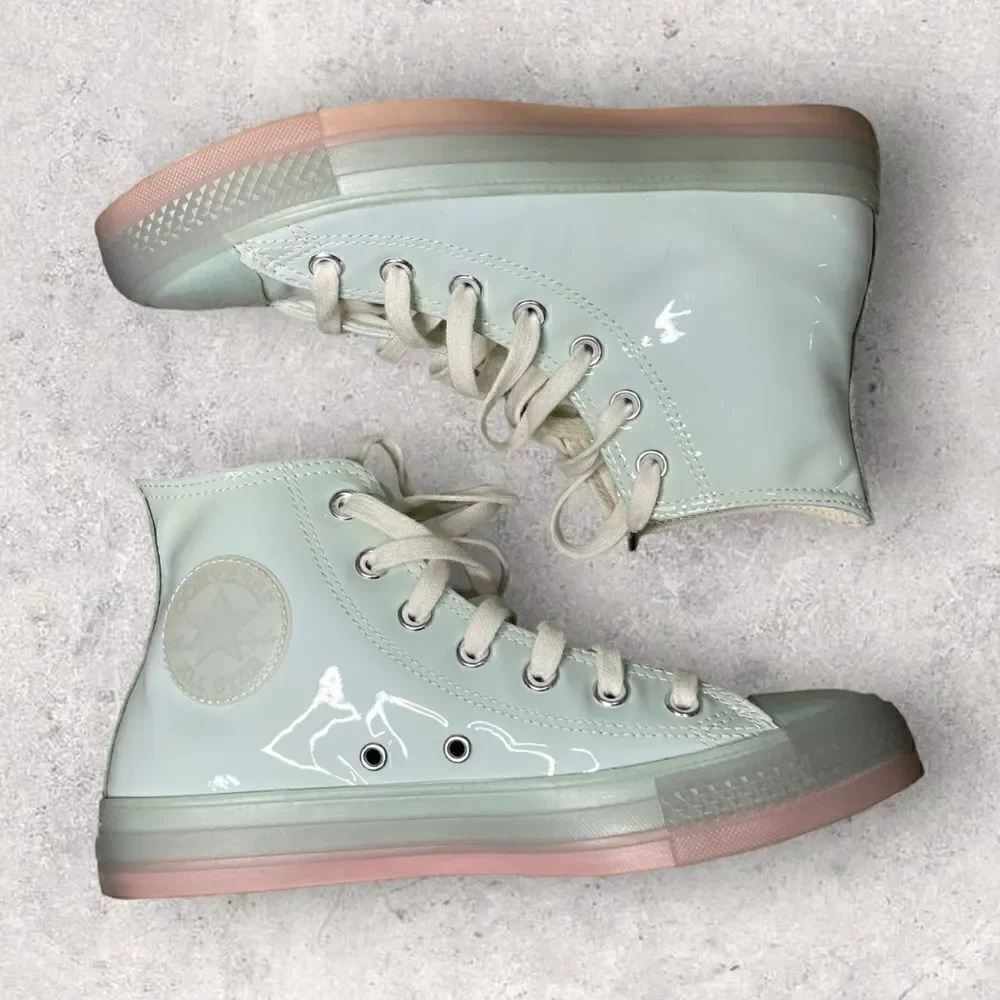 Converse All Star Chuck Taylor Teal Tint Pink Foam Sneakers - Picture 3 of 8